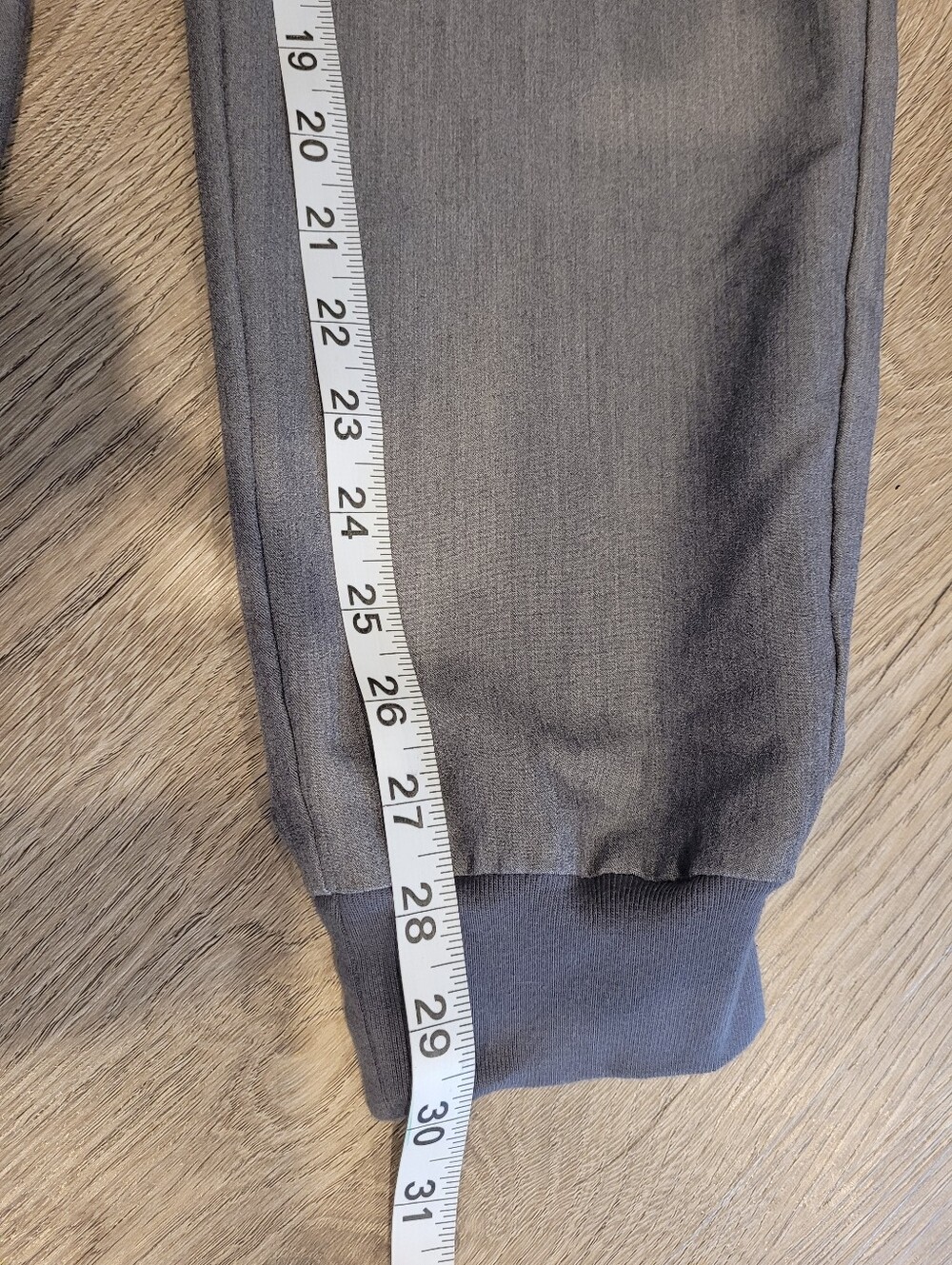FIGS Zamora High Waisted Jogger Scrub Pants Heathered Grey Size Medium TALL - Picture 9 of 10